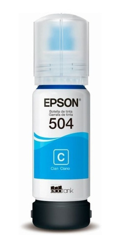 Tinta Epson 504 Original  Cian  L4160 L6191