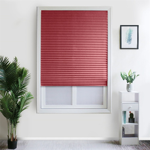 Cortinas Plisadas Autoadhesivas Para Baño Y Balcón, Half-lig