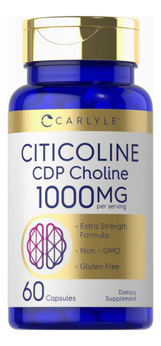 Citicoline Choline Cdp 1,000 Mg Marca Carlyle 