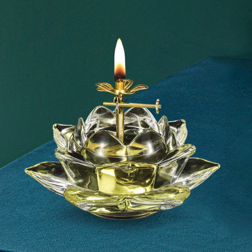 Lámpara Ghee Altar Suministros Lámpara De Aceite Hecha A