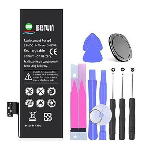 Bateria Ibestwin 38v 1410mah Para iPhone 5 Con Kits De Herra