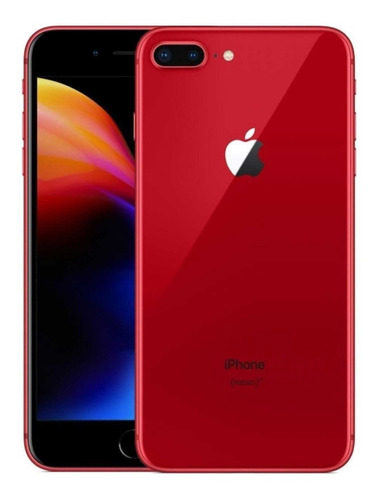 Imagen 1 de 4 de iPhone 8 Plus 64gb Rojo Cargador Cable Funda Glass Premium