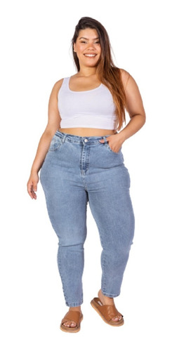 Jeans Tiro Alto Elastizados Varios Modelos Talles Grandes