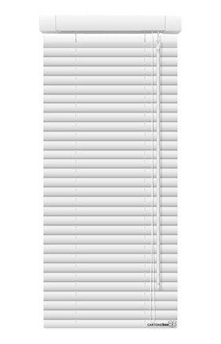 Persiana Horizontal Cortina 283x32 Cm Alumínio 32x283 Cm
