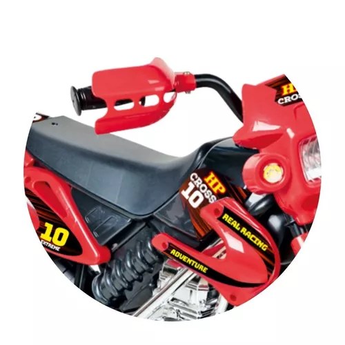 Moto Elétrica Motocross Vermelho