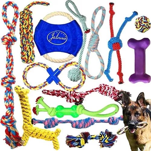Jasonwell Juguetes para Perro 12 Piezas - Juguete Mordedera para Perro  Masticar Cuerda Pelota para Cachorros Juego de Juguetes para Perros  Ansiosos Juguete Interactivo para Perros Pequeños Grandes : :  Productos para