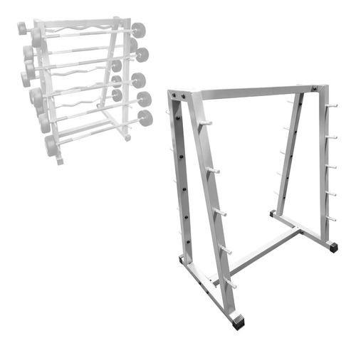 Rack Para 10 Barras De Peso Integrado (sólo Rack)