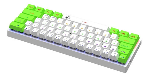 Imagen 4 de 7 de Teclado T-dagger T-tgk321-gw-br Arena White/green Sw Brown *