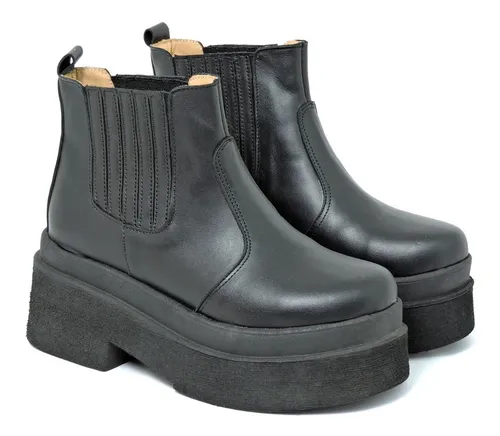 Botas Mujer Botitas Borcegos Plataforma Cueroleg timo A. Uma