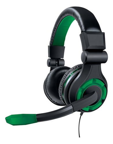Auriculares Dreamgear Grx-340 Gamer para Xbox One, color negro y verde