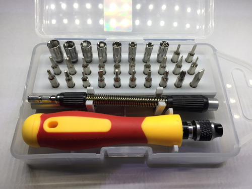 Imagen 8 de 10 de Kit Destornilladores Celulares 33 Pc Torx iPhone LG Samgung