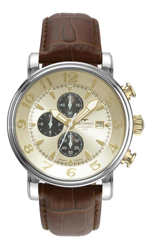 Relógio Masculino Technos Grandtech Os10fi/0d 44mm Couro