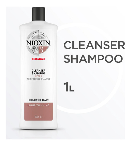 Nioxin Hair System 3 - Shampoo Contra Afinamento 1000ml