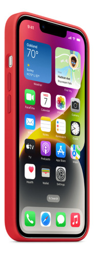 Case Silicone Magsafe Capa iPhone 14 Product Red