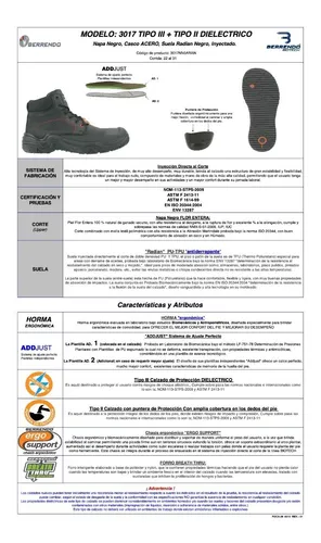 Bota Berrendo 3017 Diel ctrica Con Casquillo Caf