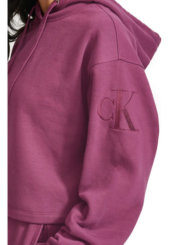 Sudadera Calvin Klein Mujer Hoodie Cropped 100% Original