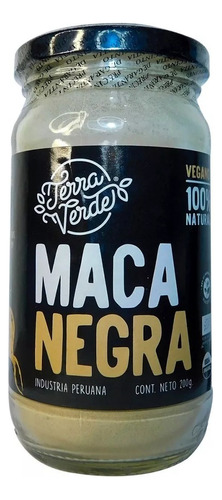 Maca Negra Peruana Orgánica Terra Verde - 200 G Vegano