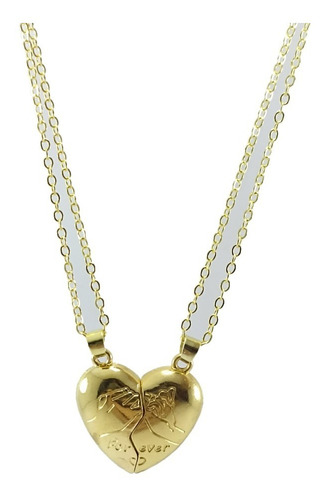 Collares Magnetico Corazon Iman Novios Pareja Forever Regalo