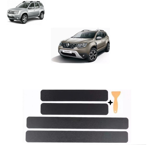 Accesorio Protector Cubre Zócalo Carbono Renault Duster 2019