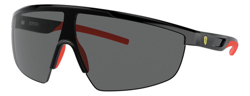 Gafas De Sol Scuderia Ferrari Fz6005 Xl, Color Negro Con Marco De Inyectado Color Negro Estandar - Fz6005