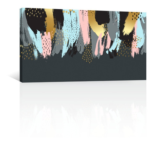Cuadro Decorativo Canvas Abstracto Trazos Animal Print
