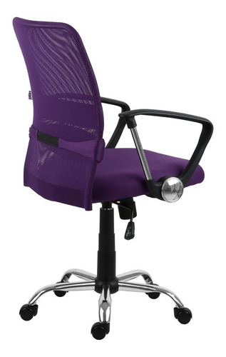 Silla de escritorio MGM Flex Bilbao diretor 03-0011 morada con tapizado de malla