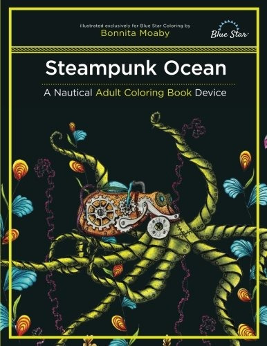 Steampunk Ocean Un Dispositivo De Libro Para Colorear Nautic