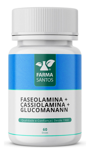 Reduz A Fome Faseolamina + Cassiolamina + Glucomanan 60 Dose
