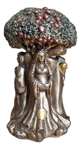 Bruja Hecate Wicca Triple Diosa 14cm Con Árbol De La Vida