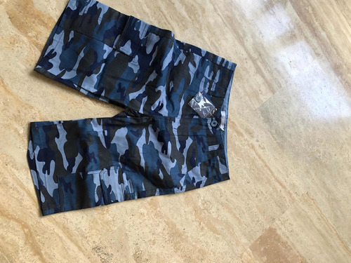 Short Epk Talla 12 Camuflado Azul Nino (k15)