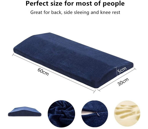 Imagen 6 de 6 de Almohada Lumbar Para Dormir En La Espalda, Soporte.