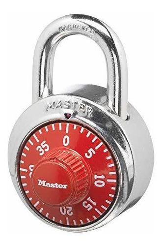Candado Master Lock Combinacion Tipo Caja Fuerte Rojo Color Red