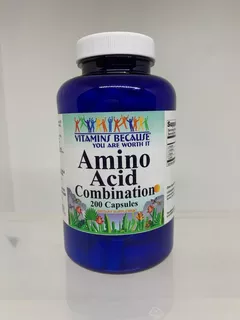2024 * Amino Acid Combination - 200 Cap Vitamin Because Sabor Sin Sabor