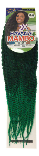 Cabelo Sintético Mambo Twist Crochet Braid 60cm Cor #t1b/green