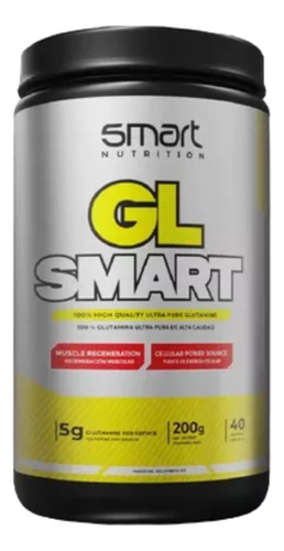 Glutamina Lima Limon 300 Gramos Smart Nutrition 60 Servicios