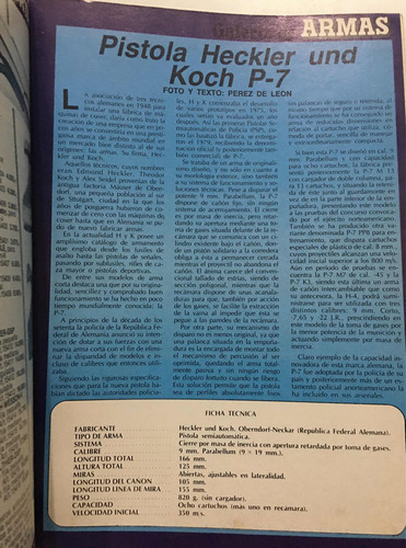 Revista Armas # 41 1985 Caricartura Juan De Avalos Yoni (Usado)