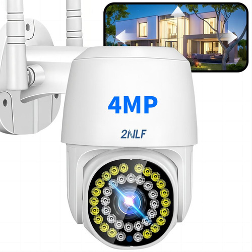 2NLF® Cámara De Seguridad Exterior camara wifi Full Hd 4mp Con Led camara vigilancia