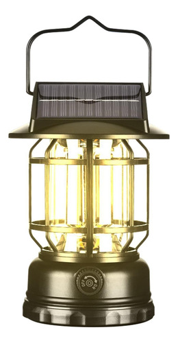 Luz Solar Para Camping, Linterna Recargable Con Sensor De