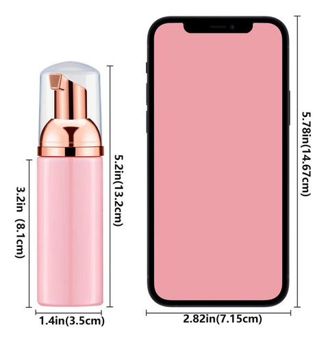 20pcs 50ml Oro Rosa Dispensadores Botellas De Espuma Viaje