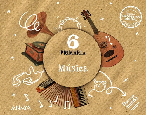 Musica 6ãâºep 23 Operacion Mundo, De Cifuentes Padrino, Alfonso. Editorial Anaya Educación, Tapa Blanda En Español