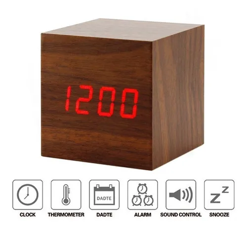 Reloj cubo madera new arrivals