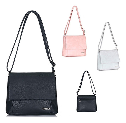 Morral Trendy Con Material Resistente Y Comodo Para Diario Color Rosa Correa De Hombro Rosa Diseño De La Tela Lisa