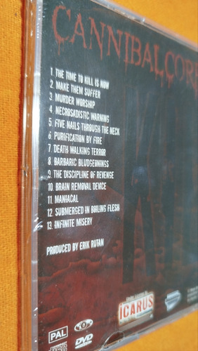 Cd Cannibal Corpse - Kill- Edición Argentina 2007 Remasterizado