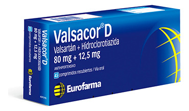 Valsacor D® 80 Mg 12.5 Mg X 45 Comprimidos