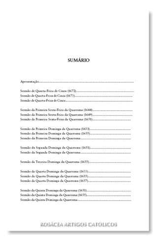 Sermões Quaresmais: Não Se Aplica, De Padre Antonio Vieira. Série Não Se Aplica, Vol. Único. Editora Ecclesiae, Capa Mole, Edição 1 Em Português, 2024