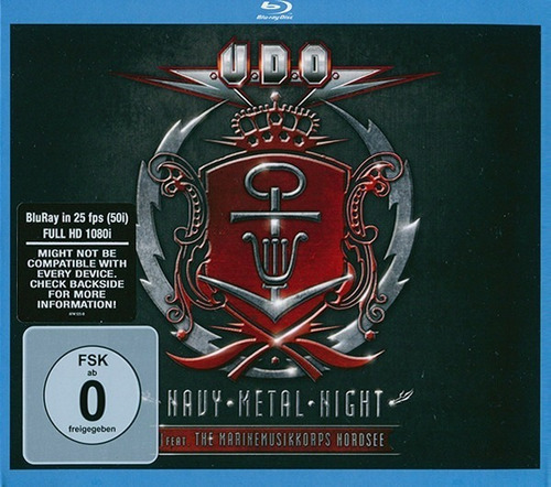 Udo Ft Marinemusikkorps Nordsee Navy Metal Night 2cd+bluray