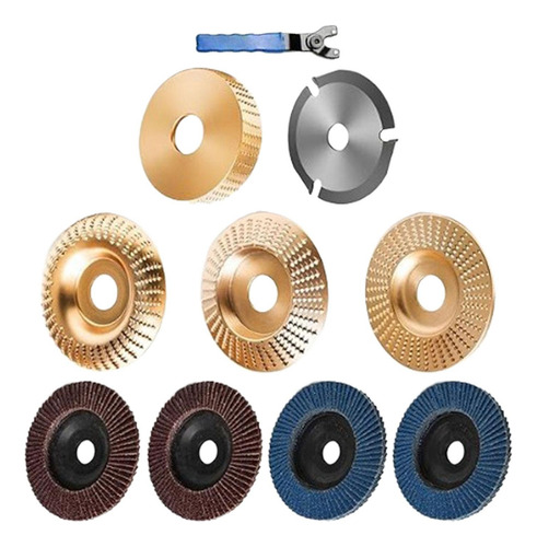Conjunto De Discos De Escultura Em Madeira, Rodas De Corte,