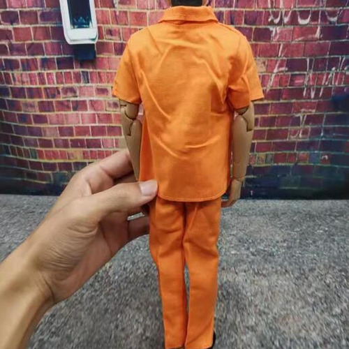 2 Piezas De Uniforme De Prisión Para Hombres A Escala 1/6,