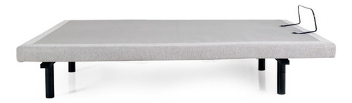 Base Eléctrica Función De Masaje Smart Bamboo / Matrimonial Color Gris