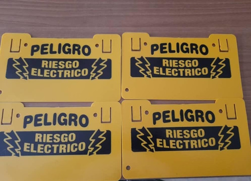 Imagen 2 de 4 de Aviso Cerco Eléctrico Con Impresión Peligro Alto Voltaje